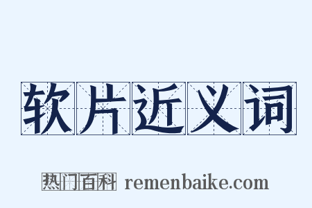 软片近义词是什么意思的图片